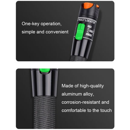 1-60 km Optical Fiber Red Light Pen 5/10/15/20/30/50/60MW Red Light Source Light Pen, Specification: 30mW Green+Orange-garmade.com