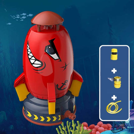 Outdoor Yard Sprinkler Rocket Toy With 3m Hose Undersea-garmade.com