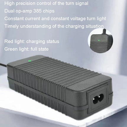 42V 2A 5525 DC Head Electric Scooter Smart Charger 36V Lithium Battery Charger, Plug: US-garmade.com