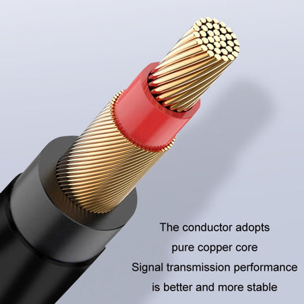 1m JINGHUA 3.5mm Cable Audio Conversion Microphone Two-way Transcriber-garmade.com