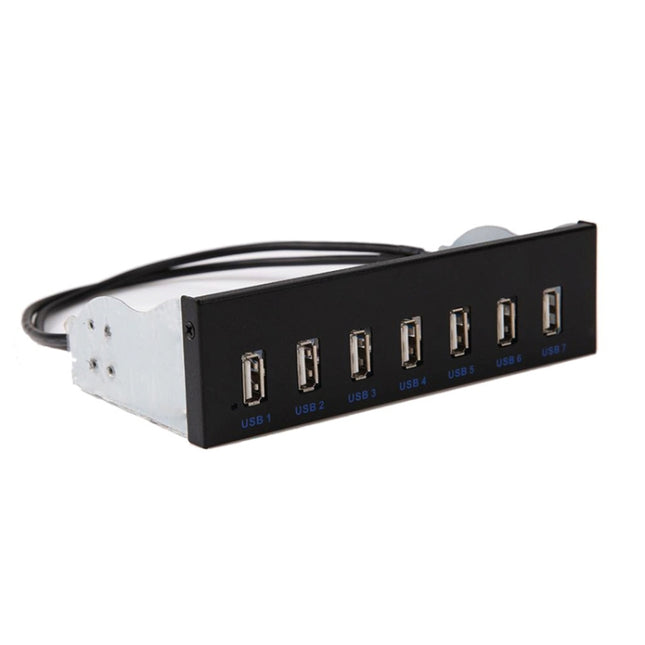 7 Port USB2.0 Optical Drive Bit Front Panel, Style: Side Plug-garmade.com