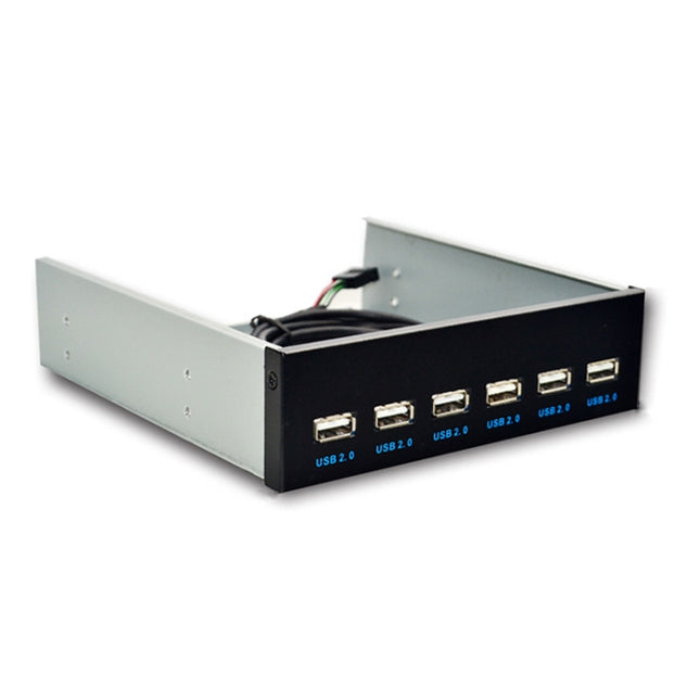 7 Port USB2.0 Optical Drive Bit Front Panel, Style: Flat Mouth-garmade.com