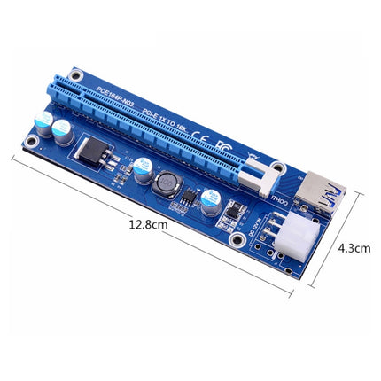 PCE164P-N03 VER006C Mini PCI-E 1X To 16X Riser For Laptop External Image Card, Spec: Blue Board 6pin-garmade.com