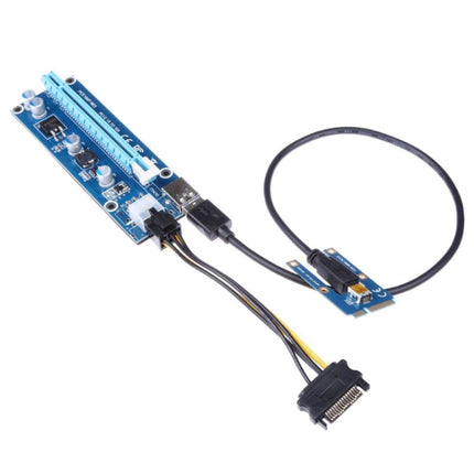 PCE164P-N03 VER006C Mini PCI-E 1X To 16X Riser For Laptop External Image Card, Spec: M2 To 6pin-garmade.com