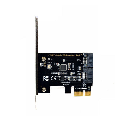 PCE2SAT-A01 PCI-E 1X To SATA3.0 Expansion Card 6 Gbps Transfer Card-garmade.com