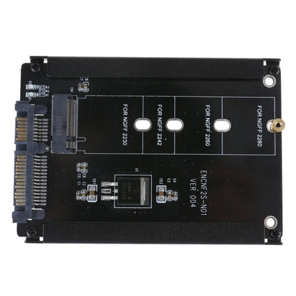 ENCNF2S-N01 NGFF To SATA3 Transfer Card M.2 KEY B-M SSD To 6Gbps Interface Conversion Adapter With Baffle-garmade.com