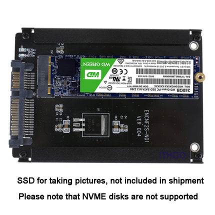 ENCNF2S-N01 NGFF To SATA3 Transfer Card M.2 KEY B-M SSD To 6Gbps Interface Conversion Adapter With SATA 22pin Cable-garmade.com