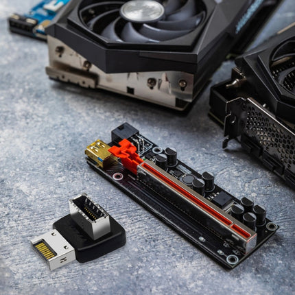 2pcs USB3.1 Type-E Computer Motherboard Interface 90 Degrees Elbow Front Type-C Adapter(PH74B)-garmade.com