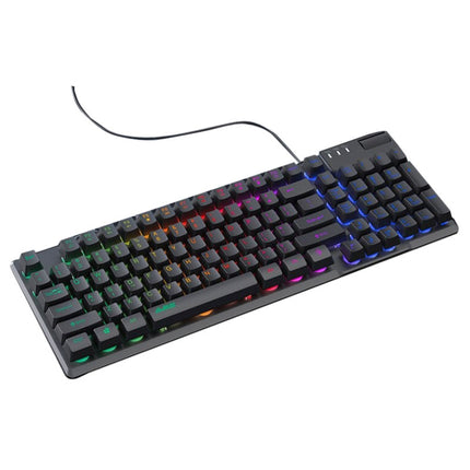 Ajazz AF981 96 Keys Office Gaming Illuminated Wired Keyboard, Cable Length: 1.6m(Black)-garmade.com