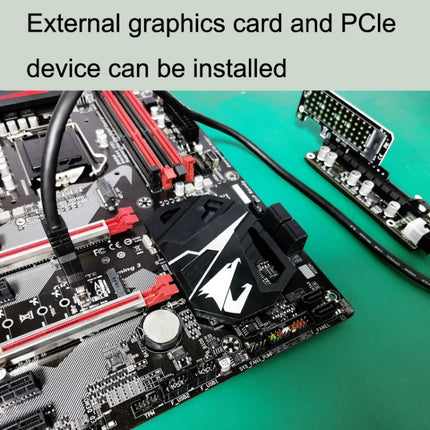 5pcs NGFF M.2 Rotor PCI-E Channel USB3.0 Transfer Card Graphics Extension Transfer(Black)-garmade.com