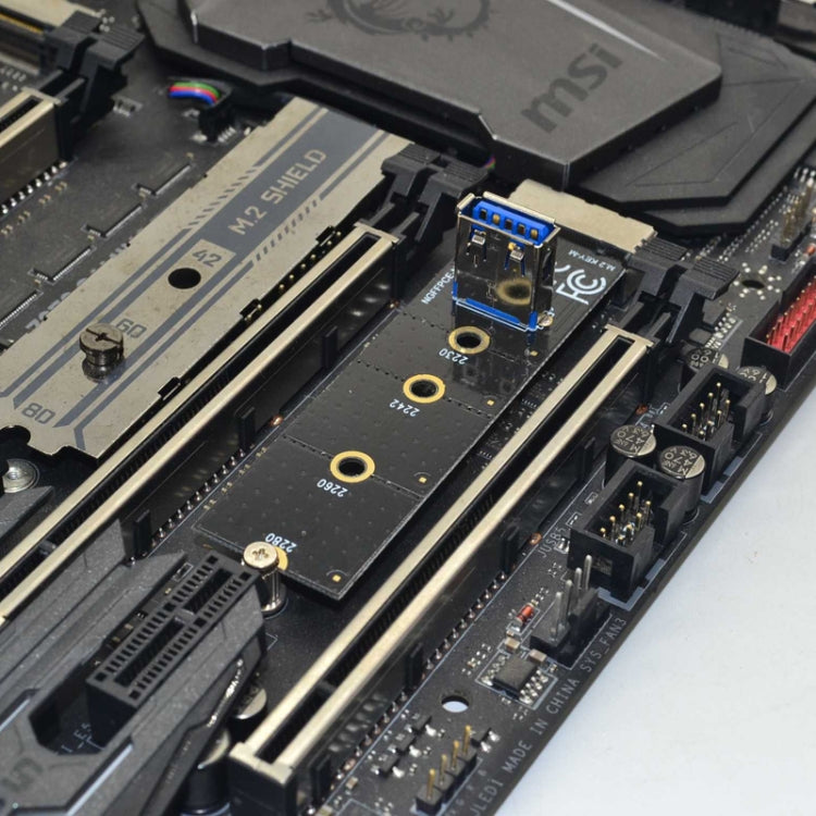 M.2 NVME To USB 3.0 PCI-E Expansion Card Adapter for Graphics Card(Whiteboard)-garmade.com