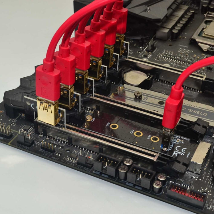 M.2 NVME To USB 3.0 PCI-E Expansion Card Adapter for Graphics Card(Whiteboard)-garmade.com