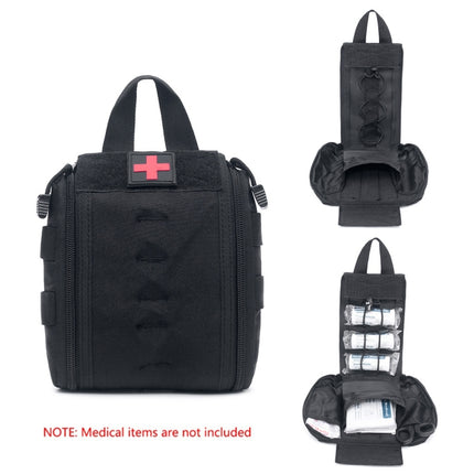 Mini Multifunctional Outdoor Medical Waist Bag, Color: Black-garmade.com