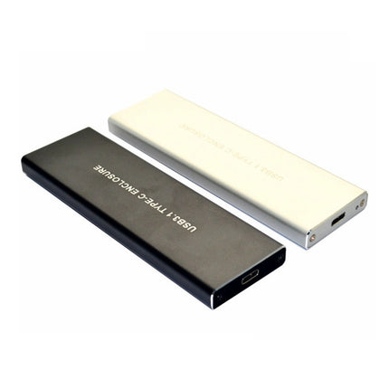 USB3.2 To M.2 NVME Hard Disk Box NGFF PCIE Protocol To TYPE-C, Color: Silver White with C-C Cable-garmade.com