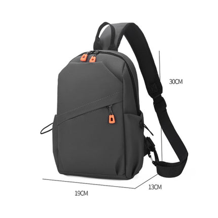 Outdoor Leisure Travel Men Waterproof Lightweight Chest Bag(Black)-garmade.com