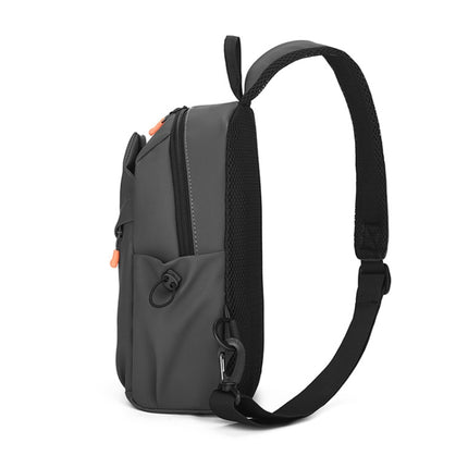 Outdoor Leisure Travel Men Waterproof Lightweight Chest Bag(Grey)-garmade.com