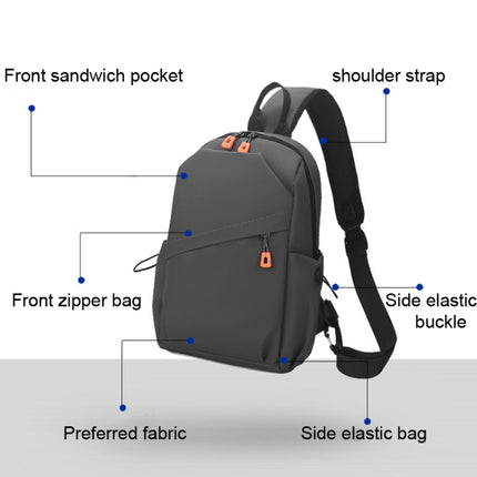 Outdoor Leisure Travel Men Waterproof Lightweight Chest Bag(Blue)-garmade.com