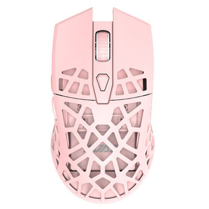 Ajazz i339Pro 7 Keys 16000DPI Wireless/Wired Dual Mode Gaming Macro Driver Mouse(pink)-garmade.com