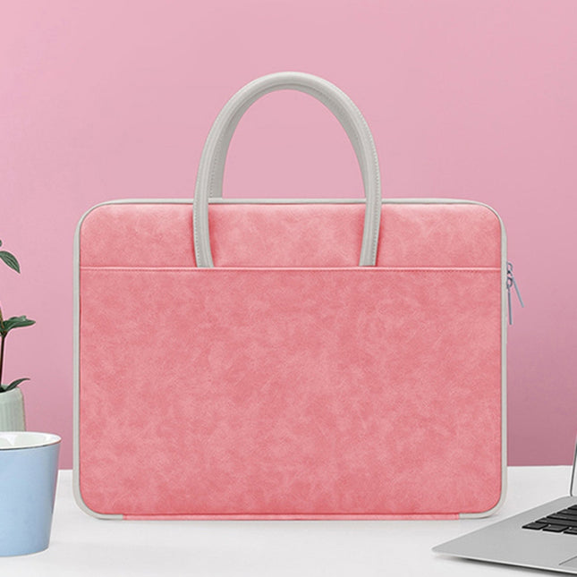 BUBM 14 Inch Full Open Laptop Bag(Pink)-garmade.com