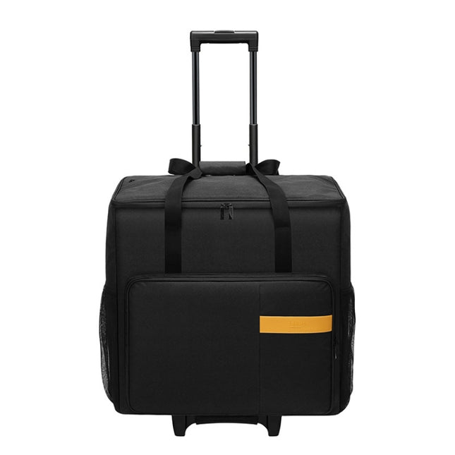 BUBM Computer Host Detachable Trolley Shockproof Waterproof Storage Bag With Wheels, Size: 27 inch(Black)-garmade.com