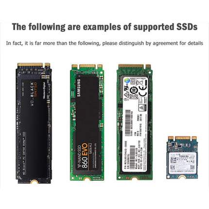 USB3.1 10Gbps GEN2 To NVME SATA Dual Protocol M.2 SSD Riser Card-garmade.com