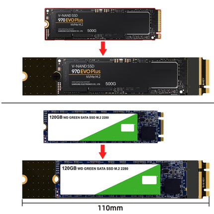 Key-M Riser Card For M.2 NGFF / PCIE / NVME SSD Protection Board Test Board-garmade.com