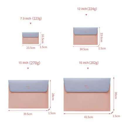 BUBM Magnetic Laptop Inner Bag, Size: 7.9 inch(Pink)-garmade.com