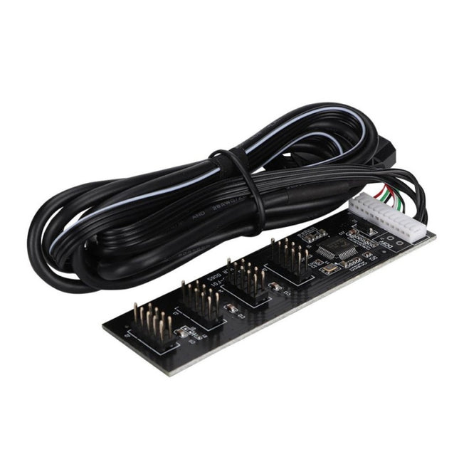 USB 2.0 9pin To 4 9pin Hub Internal Motherboard Header With 4pin Powered-garmade.com