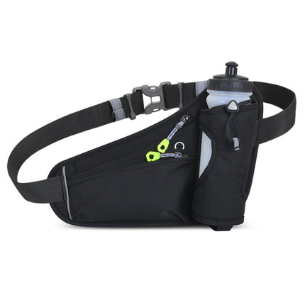 Outdoor Sports Mountaineering Water Bottle Waist Bag(Black)-garmade.com