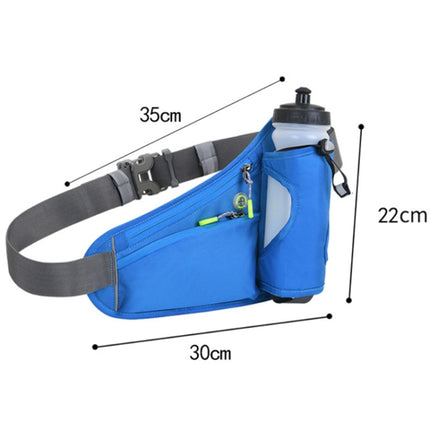 Outdoor Sports Mountaineering Water Bottle Waist Bag(Blue)-garmade.com