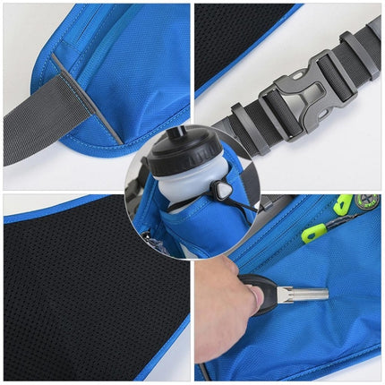 Outdoor Sports Mountaineering Water Bottle Waist Bag(Dark Gray)-garmade.com