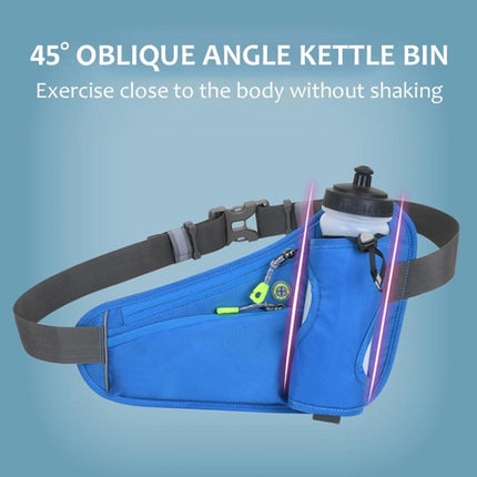 Outdoor Sports Mountaineering Water Bottle Waist Bag(Navy Blue)-garmade.com