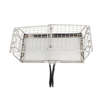 COOLCAMP Outdoor Camping Stainless Steel Bread Rack Foldable Portable BBQ Mesh Rack-garmade.com