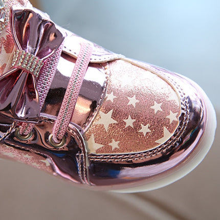 Breathable Flashing LIight Luminous Casual Boys & Girls Shoes, Size: 27(Pink)-garmade.com
