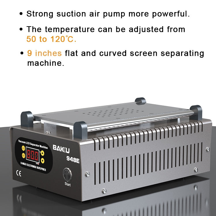 BAKU BA-948E Mobile Phone Liquid Crystal Separation Machine Flat Display Separator Heating Board EU Plug 220V-garmade.com