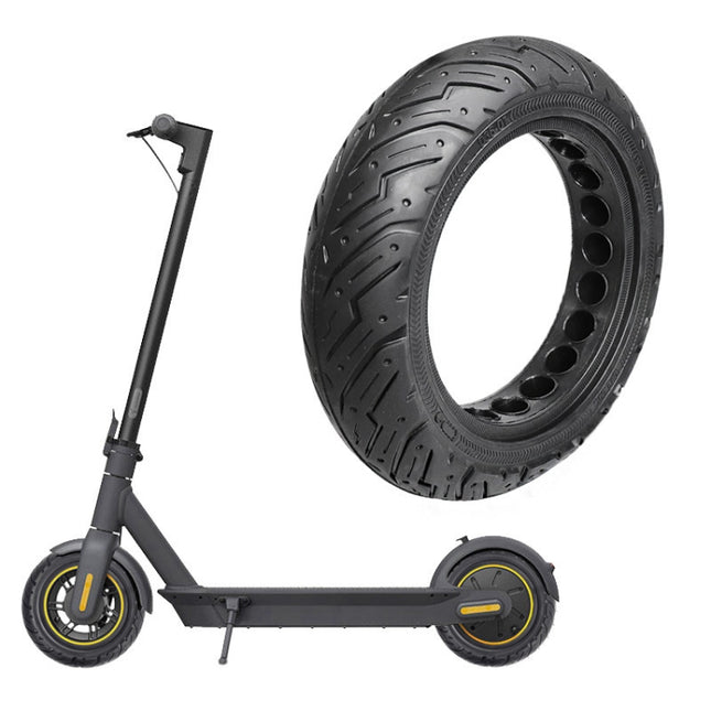 For Ninebot Max G30 Scooter 10 x 2.5 inch Solid Honeycomb Explosion-proof Tire(Black)-garmade.com