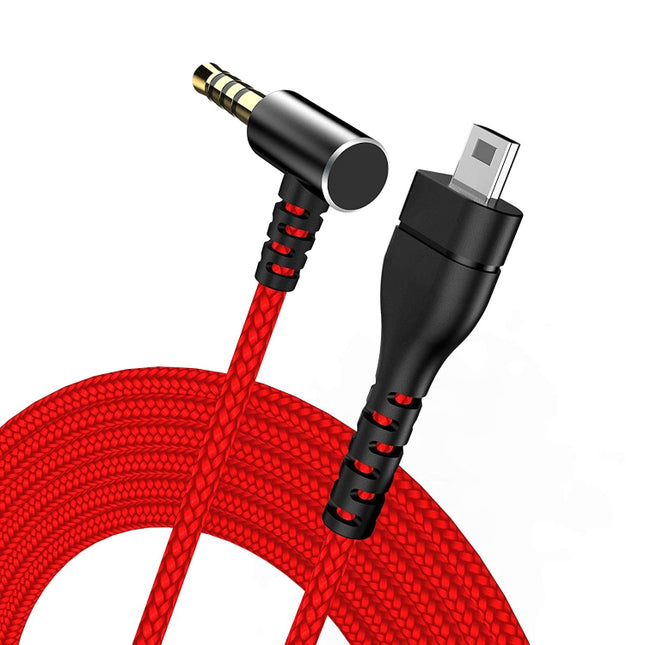 For SteelSeries Arctis 3 5 7 Pro Nylon Weaving Game Headset Cable(Red)-garmade.com