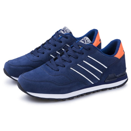 Mens Outdoor Casual Sport Shoes Lightweight Comfortable Leather Walking Running Sneakers, Size: 39(Blue)-garmade.com