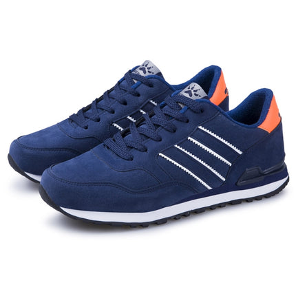 Mens Outdoor Casual Sport Shoes Lightweight Comfortable Leather Walking Running Sneakers, Size: 41(Blue)-garmade.com