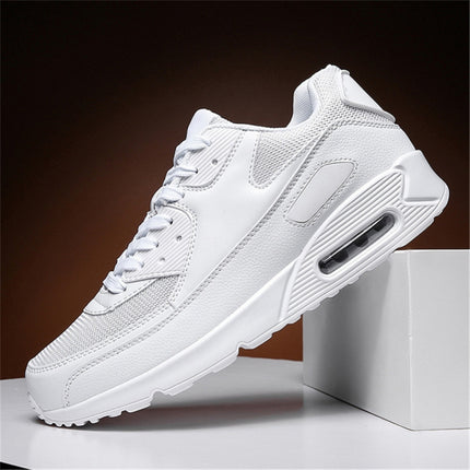Men Sports Shoes Spring Couple Air Cushion Sneakers Casual Shoes, Size: 46(Full Black)-garmade.com