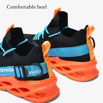 Men Light Breathable Casual Shoes Comfortable Mesh Sneakers Running Shoes, Size: 47(Yellow)-garmade.com