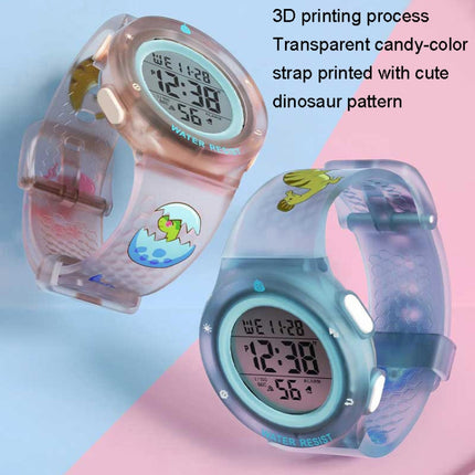 Changing Case Electronic Watch Mini Cartoon Alarm Clock Waterproof Watch(Boy)-garmade.com