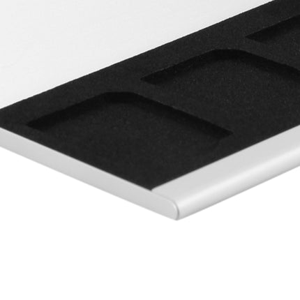 3SD Aluminum Alloy Memory Card Case Card Box Holders(Black)-garmade.com