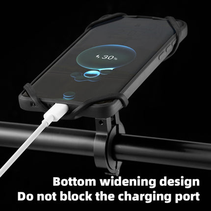 Bike Anti-vibration Silicone Cycling Fixed Mobile Phone Bracket, Model: Handlebar Style-garmade.com