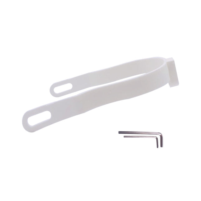 For Xiaomi Mijia M365 Scooter Bracket Accessories Rear Fender Shock Absorbing Bracket(White)-garmade.com