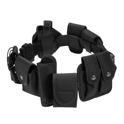 130cm Security Duty Outdoor Multifunctional Waist Pack(Black)-garmade.com