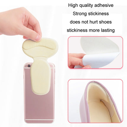 1pair 2 in 1 Half Size Forefoot Pad Anti-drop Sandal Heel Sticker(Taupe Color Silicon Wire)-garmade.com