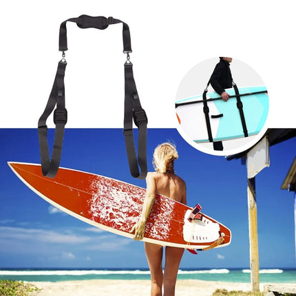 Surfboard Thickened Shoulder Strap Multifunctional Adjustable Lashing Strap(Black)-garmade.com