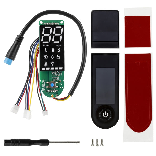 For Xiaomi Electric Scooter Pro/Pro 2/1S Four-Wire Double Brake Bluetooth Board Set, Spec: With Switch Panel-garmade.com