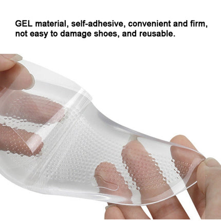 1pair Flat Feet Arch Support Shoe Insoles Adhesive Reusable Arch Cushions, Size: S 35-40(Gel Transparent)-garmade.com